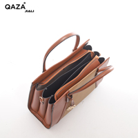 Tas Selempang Wanita Warna Kontras Terbaru, Set 3in1 Dompet & Tas Jinjing Kulit PU, Trendi untuk Kerja & Kantor, Tas Tangan Grosir