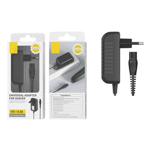 Caricabatterie - caricatore da 15V e 0.5A, compatibile con rasoi, dal design compatto, ideale per viaggi e uso quotidiano. - Product Image 1