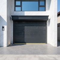 Porte à enroulement en alliage d'aluminium, commande électrique à distance, levage automatique, anti-vent et anti-poussière, portail roulant pour villas et garages