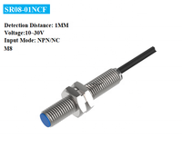 Sensor Proximity Mini industri presisi tinggi NPN N/C M8 deteksi jarak jauh PNP dengan harga magnetis tinggi