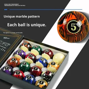 <span class=keywords><strong>Bolas</strong></span> de <span class=keywords><strong>Billar</strong></span> Pool Crystal Ball de 57.2mm, Material de PVC de Alta Pureza, Patrones de Mármol, para Entrenamiento Amateur, Juegos de Snooker/Nueve <span class=keywords><strong>Bolas</strong></span> - Product Image 1