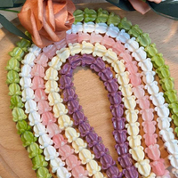 Manik-manik Pikake Hawaii untuk Kerajinan DIY, Manik-manik Berbentuk Bunga untuk Pembuatan Perhiasan, Gelang, Anting, Liontin, Resin Charm