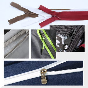 Custom Nylon <strong>Zippers</strong> Concealed Design Smooth Durable Beautiful Metal Slider Close-End Nylon <strong>Zippers</strong> for Clothing Bags - Product Image 3