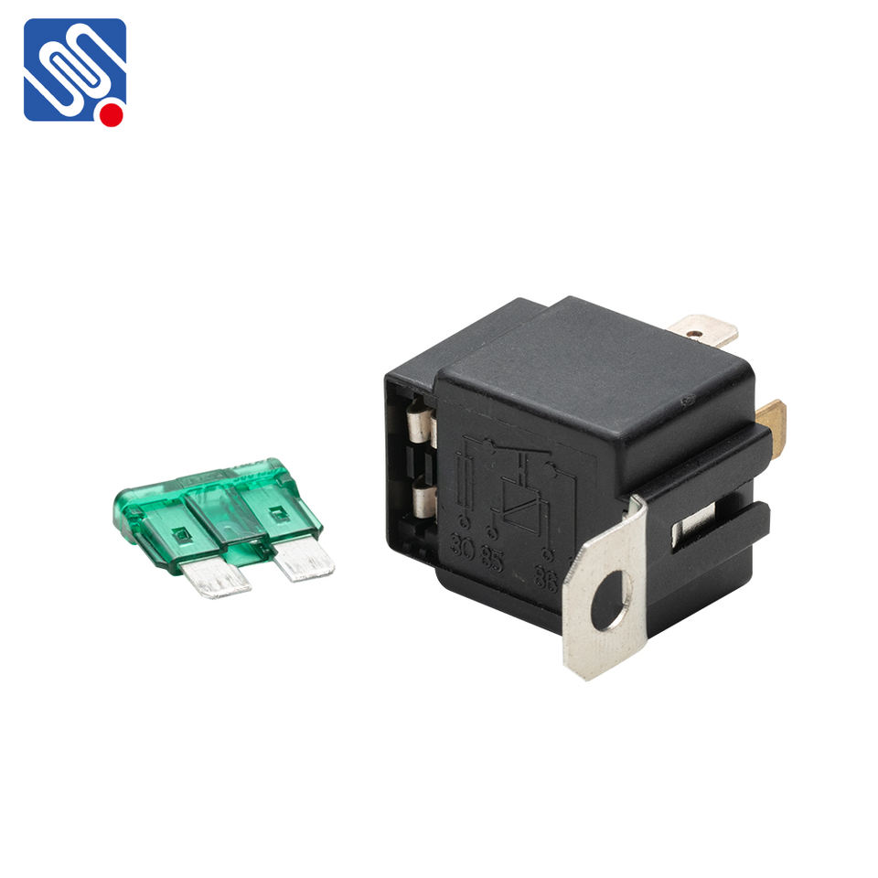 MEISHUO MAW-112-A-1 12V Auto Relay with 30a Fuse 4 Pin Metal Bracket for Car Window