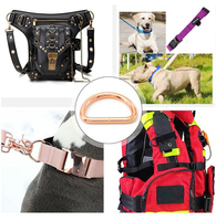 Boucles en alliage personnalisées par le fabricant 10-38MM, fermoirs, anneaux en D, accessoires pour sacs à main, sangles de sac, anneaux en D métalliques pour colliers de chien, quincaillerie