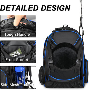 Custom Professional Equestrian <strong>Backpack</strong> For <strong>Horse</strong> Riding Durable Polyester Portable Features For Boots Helmet Outdoor Bags - Product Image 3
