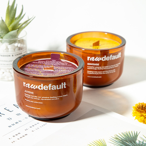 Velas de aromaterapia con mecha de madera transparente Premium personalizada AIKUN, Caja Individual, cera de soja de coco, vela perfumada de pachulí rústico - Product Image 1