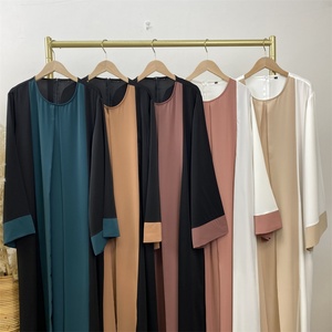 6780 #   Abaya de style basique à manches évasées avec poches, coupe ample, style kimono, vêtements islamiques pour femmes musulmanes - Product Image 5