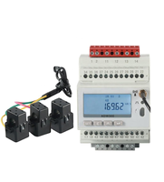Medidor de Energía Trifásico Acrel ADW300 con Pantalla LCD, Entrada CT de Bobina Rogowski de 35 mm para Riel DIN, WiFi, MQTT, para Edificios, Subestaciones y Fábricas