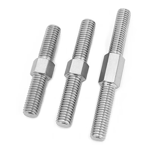 Perno de rueda de acero inoxidable profesional DIN 938 DIN 939 Perno de doble cabeza - Product Image 2
