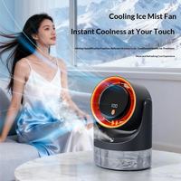 Nuevo Ventilador de Escritorio con Humidificador 2026, Temporizador Digital de 100 Velocidades, Circulador de Aire Portátil para Enfriamiento Interior del Hogar
