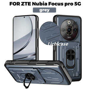 Lichicase, funda trasera multifuncional para ZTE Nubia <span class=keywords><strong>Music</strong></span> 4G, anillo de Metal, soporte para tarjeta, funda para teléfono móvil - Product Image 5