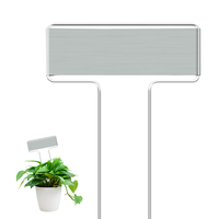 Étiquettes de plantes en acier inoxydable Marqueurs de pantalons en métal résistant aux intempéries pour le jardin Plantation réutilisable Semis de pieu Signes Étiquettes d'extérieur