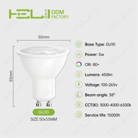 Éclairage moderne pour bureau à domicile, projecteur LED GU10 3W-9W AC85-265V, 120/38 degrés, corps en aluminium, IP20, dimmable, CRI80