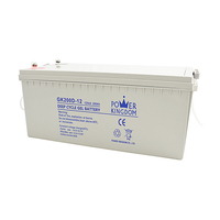 Batterie gel scellée à décharge profonde 12V 200Ah pour stockage d'énergie solaire et applications UPS/éclairage/sécurité/électrique/télécommunications/transport