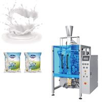 Machine d'emballage verticale automatique avec fonctions d'étiquetage et d'emballage, idéale pour les petites entreprises, sachets plastiques aseptiques de qualité alimentaire pour yaourt