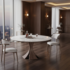 Juego de Mesa y Sillas de Comedor de Madera Maciza Estilo Retro Francés, Moderno, Simple, Estilo Mid-Century Wabi-Sabi, Mesa de Comedor Plegable para Apartamentos - Product Image 1