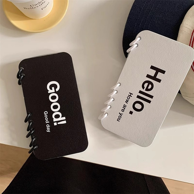 Aesthetics Notebook Design Simple Cover TPU Protective Shockproof Phone Case for iPhone Air 17 Pro Max Mobile Covers for Girls