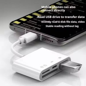 ขายส่ง อุปกรณ์อ่านการ์ด SD คุณภาพดี 4 in 1 สายอะแดปเตอร์ Type C OTG แปลงข้อมูล USB3.0 ตัวแปลงการ์ด TF SD แบบพกพา - Product Image 4