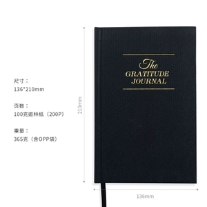Cảm ơn bạn cho dự án gratitudejournal này. Này A5 Linen máy tính xách tay - Product Image 4