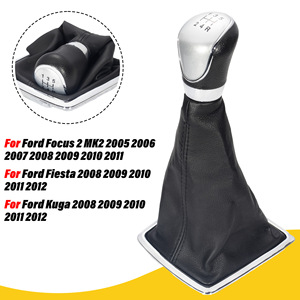 Poignée de levier de vitesse en cuir pour voiture Ford, 5 vitesses, 6 vitesses, ergonomique, pour transmission manuelle - Product Image 5