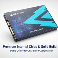 OEM/ODM Mevcut KANAGA G1100 Serisi 128GB-1TB SATA III 6Gbps SSD 2.5" Dahili Sabit Disk Marka Özelleştirmesi için