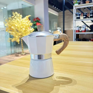 Bếp pha cà phê bằng nhôm hiện đại kiểu Ý cổ điển, máy pha cà phê <span class=keywords><strong>Espresso</strong></span> điện, máy pha cà phê Moka - Product Image 1