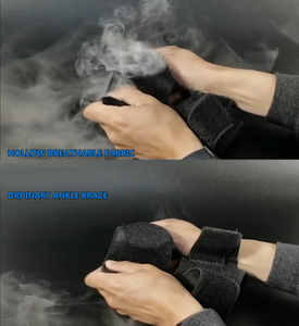 Nouveau produit en promotion : Manchon de stabilisation de la cheville réglable, respirant et creux en polyester, idéal pour la fasciite plantaire et les entorses - Product Image 4