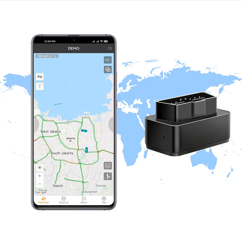 製造価格OBDGPSトラッカー自動車プロトラックホイールパス再生GPSデバイスプラグアンドプレイ
