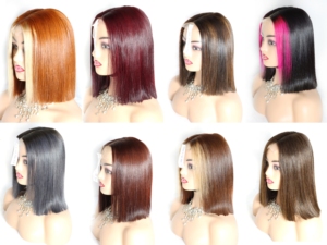 Produits chauds Cheveux humains colorés 2*6 fermeture à lacet Perruque Bob vietnamienne 100% Cheveux humains SDD Qualité Bob Perruque - Product Image 6
