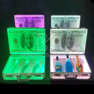 Night Club Champagne Bottle Carrier LED Liquor Display Box Stand Wine Case Dollar Design Glorifier Service Presenter - Product Image 4