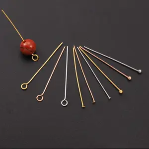 工厂价格不锈钢珠宝发现珠针连接器t针9针旋转
