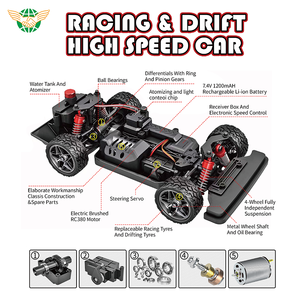 <span class=keywords><strong>1</strong></span>:16 quy mô đầy đủ RC Xe đồ chơi tốc độ cao Racing <span class=keywords><strong>Car</strong></span> 4WD điều khiển từ xa <span class=keywords><strong>drift</strong></span> xe đồ chơi với <span class=keywords><strong>Drift</strong></span> lốp xe - Product Image 3