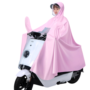 دائم في جميع الأحوال الجوية PVC دراجة شخص واحد المطر المعطف للماء للكبار المراهقين الأولاد-معدات السفر المشي لمسافات طويلة - Product Image 1