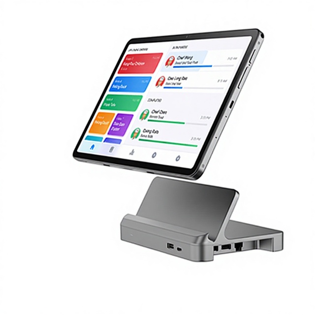 12 Inch Android Tablet Nfc MTK G99 4G LTE 2K Incell Screen Restaurant Tablet Ordering PD Charging RJ45 Ports Stand Pos Kiosk