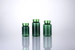 100 ml màu xanh lá cây bán chai nhựa viên nang Pill chai cho bao bì của bạn nhu cầu