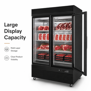 Armoire <span class=keywords><strong>de</strong></span> maturation à porte vitrée, refroidissement par air, sans givre, pour attendrir la viande (bœuf et volaille) - Product Image 5