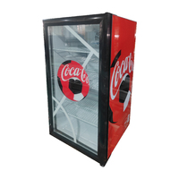 Porte en verre de réfrigérateur au détail à température unique commerciale affichage de marchandiseur de boisson froide de refroidissement direct mécanique