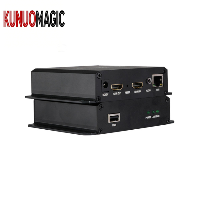 KUNUOMAGIC Video Audio Encoder H.265 H.264 Live Streaming RTMP RTSP HLS HD-MI to 1080P 60fps Metal 3 MPTS & 12 SPTS
