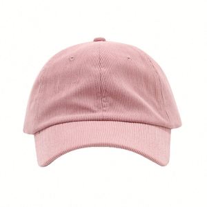 2025 New Arrival Unisex Soft Crown Corduroy Baseball Cap Solid Color Casual Common Outdoor Trendy Dad <b>Hat</b> Colorful Sports <b>Hat</b> - Product Image 5