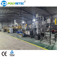 1000KG/S POLYTEC PTC-1000 Plastik Geri Dönüşüm Makinesi Araba Tamponu Kırma Yıkama Kurutma Hattı