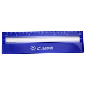 Fashion Multifunction Promotional Durable Plastic Office 8" Ruler <b>Magnifier</b> Silk <b>Screen</b> Printed Custom Logo for School - Product Image 3