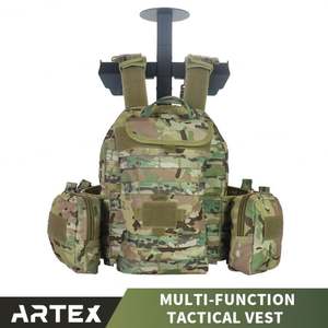 เสื้อกั๊กยุทธวิธีโพลีเอสเตอร์ 1000D แบบ MOLLE ลายพราง พร้อมช่องใส่แผ่นเกราะ - Product Image 2