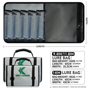 <span class=keywords><strong>Ensemble</strong></span> de leurres de pêche PROBEROS 5 pièces/<span class=keywords><strong>ensemble</strong></span> avec sac, leurres de pêche en haute mer pour le marlin, le thon, le wahoo - Product Image 5