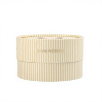 Boîte cylindrique en chocolat pour pâtisserie, emballage alimentaire, boîte cylindrique simple couche blanche avec impression bronzée