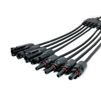 Y-Zweig 1 bis 4 Solar-PV-Kabel 4 mm2 1000V XLPO XLPE UV-Schutz Anpassen an Solar panel DC Active Stecker Buchse Verlängerung kabel