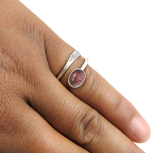 Hermosos anillos de diseñador hechos a mano con piedras preciosas de turmalina natural 100%, joyería de piedras preciosas de plata esterlina 925 a precios al por mayor OEM - Product Image 4