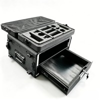 Boîtier de rack en plastique PE 2U/3U/4U/6U, étui étanche et antichoc de 15/17/20 pouces pour équipement audio standard DJ, bar et scène