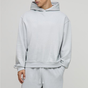 Chándal de Invierno para Hombre con Pedrería, Diseño Moderno, Ropa Deportiva Personalizada, Mangas Largas, Estilo Urbano, con Capucha, Color Sólido - Product Image 5