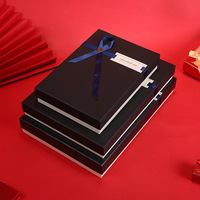 Boîtes cadeaux rigides de luxe personnalisées avec ruban et boucle en forme de cœur, boîtes d'emballage en papier couleur avec logo, vente en gros